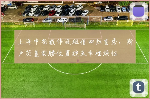 上海申花戴伟浚租借回归首秀，斯卢茨基前腰位置迎来幸福烦恼